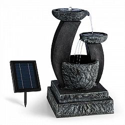 Blumfeldt Fantaghiro, záhradná fontána, solárny panel, 3 W, LED polyresín, vzhľad kameňa