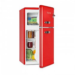 Klarstein Irene, retro chladnička s mrazničkou, 61 l chladnička, 24 l mraznička, červená