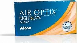 Air Optix Night and Day Aqua (6 šošoviek) dioptrie: -0.25, zakrivenie: 8.60