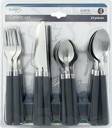 Bo-Camp Cutlery set Blister pack 6 person 24 pcs