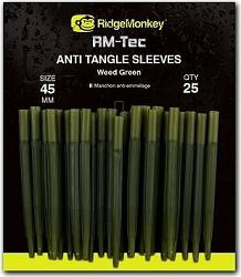 RidgeMonkey RM-Tec Anti Tangle Sleeves 45 mm Zelený 25 ks