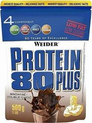 Weider Protein 80 Plus 500 g, brownie-double chocolate