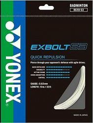 Yonex EXBOLT 63, 0,63 mm, 10 m, WHITE