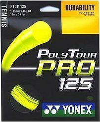 Yonex Poly Tour PRO 125, 1,25 mm, 12 m, žltý
